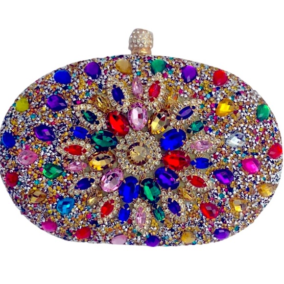 Bags Rhinestone Clutch Bag Poshmark
